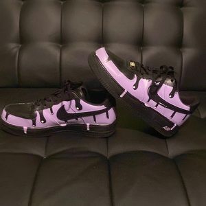 Custom Purple Drip Nike AF1 mens 10.5